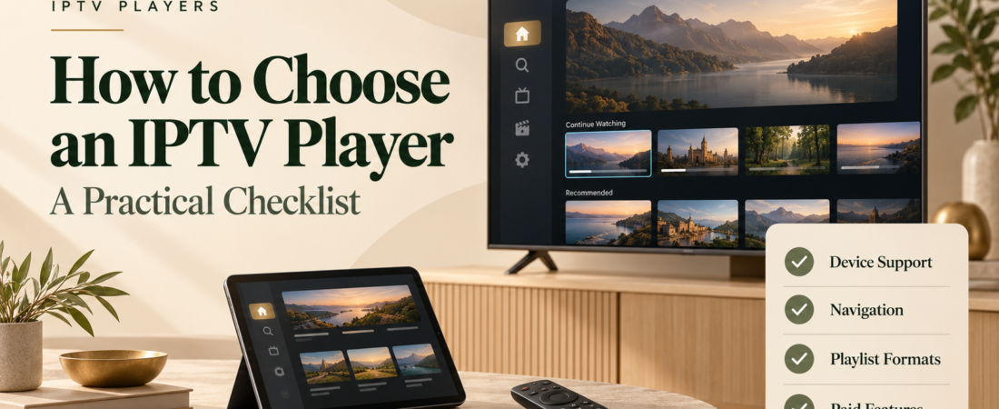How to Choose an IPTV Player: A Practical Checklist